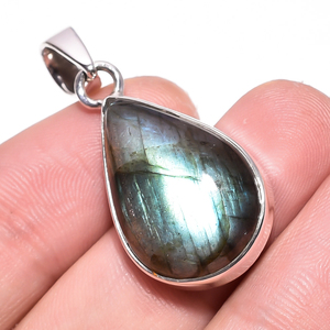 Colgantes de Plata de Ley 925 con gema de fuego para mujer, joyería hecha a mano, venta al por mayor - Product Image 5