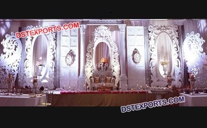 Paneles de fondo tipo arco de aspecto dorado, decoración de escenario para bodas, gran Asia - Product Image 5