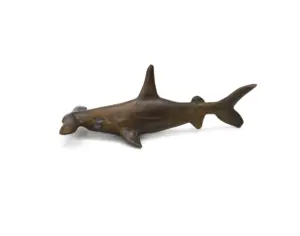 Statues and sculptures fish hammer head fish model miniature fish shark whale scale model home decoration pieces accents