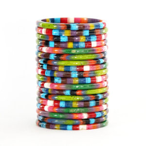 Handmade Coloured Jewellery Resin Ladies Fancy 2.10 <b>Bangles</b> <b>Bracelets</b> - Product Image 1