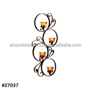 Plus Populaire Offre Spéciale Anneau En Métal Design Bougeoir Mural Appliques Murales - Product Image 5