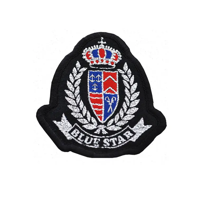 High Density Overlock Woven Label für Security Guard/School Badge