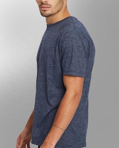 Camiseta de cuello redondo de algodón 100% de alta calidad, camiseta en blanco de manga corta bordada Unisex para hombre al por mayor - Product Image 4