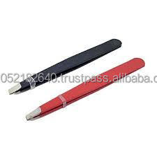 Pinzas de Cejas de Acero Inoxidable de Primera Calidad con Punta Inclinada para un Diseño Preciso, Acabado de Color de Alta Calidad y Durabilidad - Product Image 3