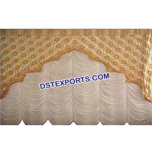Mariage indien Classique Décors Mariage Toile De Fond Rideaux Mariage Embrodired Toile De Fond - Product Image 1