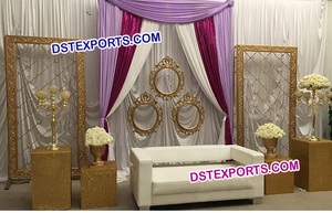 Nuevo Diseño de Escenario para Bodas con Marco Ovalado de Fibra, Marcos Redondos Blancos Personalizados, Fabricante de Escenarios para Eventos, Escenario para Nikkah de la Mejor Calidad, Irlanda - Product Image 4