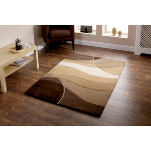 Hometextiles ชุดพรมปูพื้นขนสัตว์แบบทำมือสุดหรูพร้อมชุดพรมขนาดกลางกันลื่นสำหรับห้องนั่งเล่น - Product Image 2