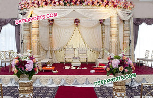 Mandap de mariage scintillant Ganesha, grand mandap de mariage, nouveau mandap américain pour les mariages hindous à Perth - Product Image 3