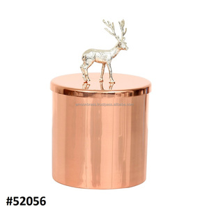 เชิงเทียนโลหะอะลูมิเนียมสำหรับตกแต่งโต๊ะเทียนกวางเรนเดียร์อินเดีย - Product Image 6