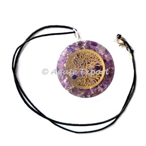 Compra en línea de colgantes y dijes de corazón de orgón de piedra de sangre de moda - Product Image 3