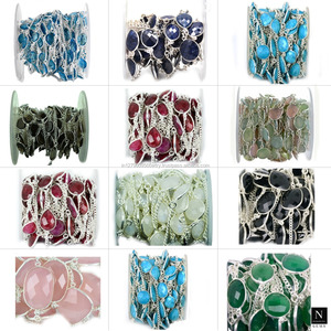 Argent plaqué citron topaze lunette connecteur rond coeur motif laiton résultats pour la fabrication de bijoux élégant collier chaîne pour cadeau - Product Image 4