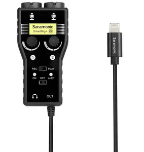 Saramonic SmartRig + Di cho các thiết bị iOS-2-Ch XLR/3.5mm Microphone Âm Thanh Mixer (Phantom Điện Preamp, guitar guitar Interface adapter)