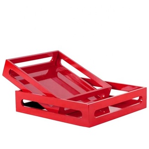 Bandeja decorativa para servir/bandeja de madera/bandeja personalizada - Product Image 3