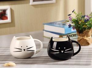 แมวน่ารักตลกของขวัญคริสต์มาสแมวถ้วยเซรามิกสำหรับกาแฟชานม,เซรามิกแมวแก้ว - Product Image 3