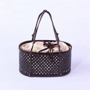 Sac isotherme kimono en bambou de haute qualité pour femme, style vintage japonais, artisanat de mode estivale, vente en gros, fabriqué au Vietnam - Product Image 1