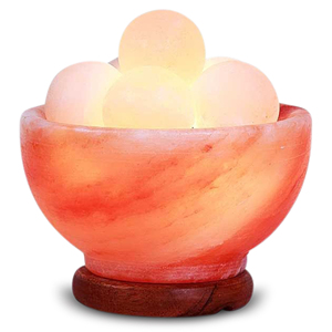 Bol à feu Feng Shui sculpté à la main avec prix de lampe écologique en morceaux de sel de l'Himalaya de Sian Enterprises - Product Image 2