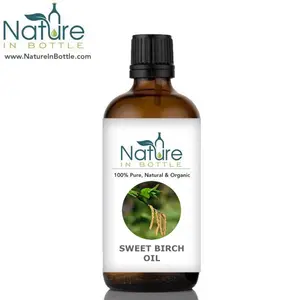 Organic Birch Oil | Cherry Birch Oil | Sweet Birch Oil -Betula lenta - Best Quality Steam Distilled Essential Oil - Pure Natural