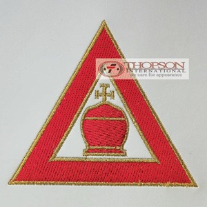 Maçonnique Regalia Royal Arch Officier Tablier Brodé Coton Cuir Ruban Tissu Fondation Point De Croix Couture pour - Product Image 5
