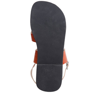 Tongs de plage en cuir pur pour hommes, sandales plates et décontractées - Product Image 5