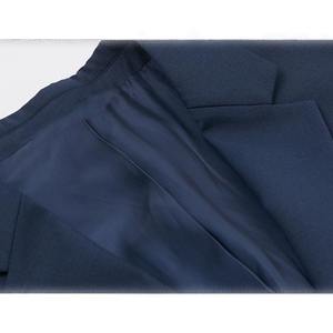 Traje de Negocios Azul Marino de Diseño Nuevo BSCI 2019, Tejido de Viscosa, Doble Botonadura, Corte Moderno y Ajustado, Blazer Personalizado para Hombre - Product Image 2