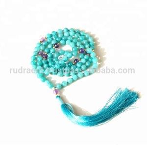 ลูกปัดสวดมนต์อเมทิสต์อเมทิสต์จากอเมทิสต์ทรงกลมธรรมชาติขนาด6มม. สร้อยคอลูกปัดมาลาลูกปัดคริสตัลของขวัญสำหรับการรักษาทางศาสนา - Product Image 3