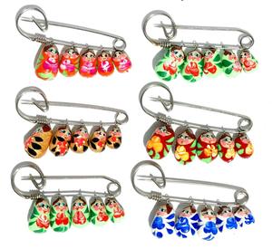 Matryoshka Pins Nga Bằng Gỗ Trang Trí Làm Tổ Xếp Chồng Búp Bê Tay Chạm Khắc Nghệ Thuật Thủ Công Mỹ Nghệ Cho Gỗ Thủ Công Mỹ Nghệ Hộp Gỗ Tường Dấu Hiệu - Product Image 1