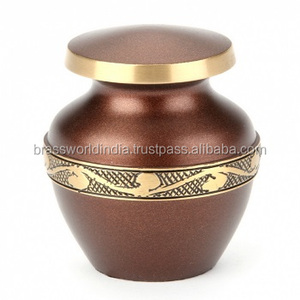 Recuerdo con descuento para suministros funerarios, urna de cremación, BRASSWORLD, INDIA - Product Image 1