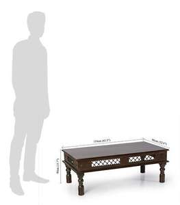 Table basse en bois massif de luxe, design moderne et antique, pour la salle à manger et le salon, ensemble de tables à thé - Product Image 6