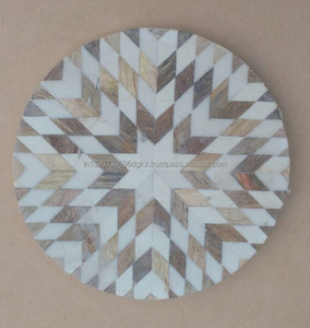 High Quality Wood and Resin coaster Modern Design for Coffee Shop and Tea Cup coaster with Shiny <b>Polished</b> Wooden Resin coaster - Product Image 2