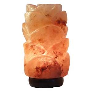 Lampe en forme de fleur de sel naturel Orange indien, vente en gros - Product Image 1