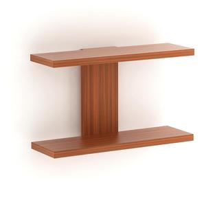 Étagère murale décorative et présentoir en noyer-2 étagères - Product Image 3