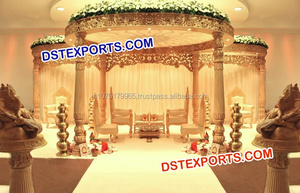 Mandap de boda de fibra de último estilo tradicional exclusivo tallado con diferentes diseños directos del fabricante - Product Image 6