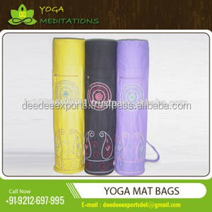 Sac polochon en tissu de coton imperméable OEM de haute qualité pour tapis de yoga couleur/taille personnalisée marque privée bas prix disponible inde - Product Image 4