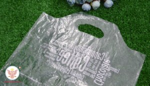 Wave Top réutilisable PP HDPE LDPE sac en plastique thermoscellable poignée latérale à emporter pour 1-2 tasses de café au thé au lait pour une utilisation au supermarché - Product Image 3