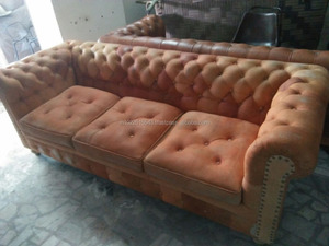 Chesterfield-sofá de cuero genuino - Product Image 5