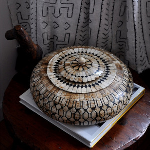 Caja decorativa con incrustaciones de hueso para gabinete de sala de estar de madera de estilo moderno para muebles para el hogar - Product Image 2