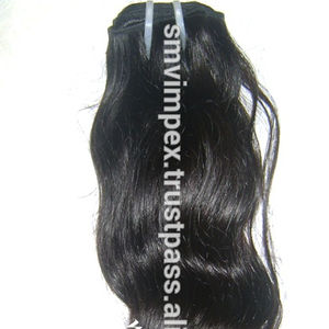 100% pelo humano sin procesar derramamiento libre templo cabello humano que teje aceptar el método de paypal de la extensión del pelo humano - Product Image 1