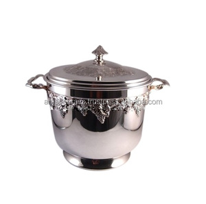 Seau à glace plaqué nickel avec couvercle, produit de Bar, Vintage, de meilleure qualité, nouveau produit - Product Image 4