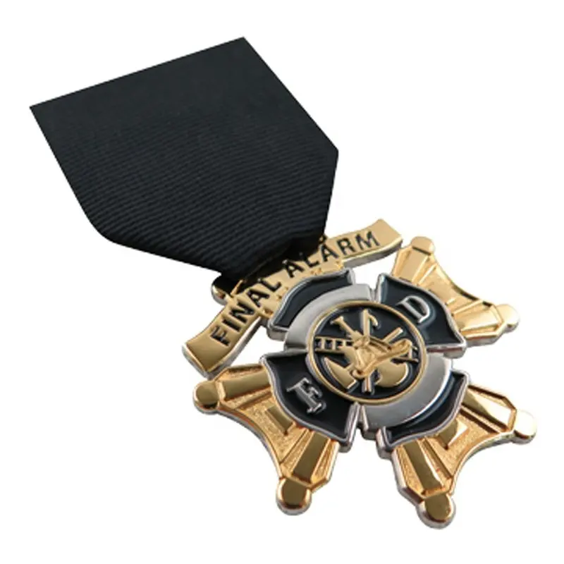 Custom No Minimum Order Maker 3D China Ribbon High Honor Medal