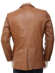 Los hombres de cuero Blazerleather chaqueta para los hombres - Product Image 2