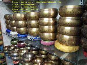 Bol de chant tibétain à la main, fabriqué au népal, 1 pièce - Product Image 2