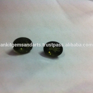 อัญมณี Moldavite ตัดรูปไข่ - Product Image 4