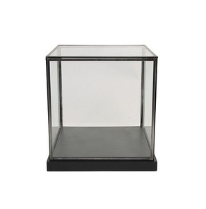 Boîte métallique, présentoir à bijoux en verre trempé - Product Image 1