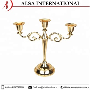 Venta al por mayor de candelabros de árbol de metal personalizados para el hogar decorativos altos candelabros de suelo de boda linternas tarros de velas más - Product Image 5