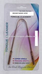 AYURVEDIC 100% Pure Copper <b>Tongue</b> Scraper Medium Bristle Foldable <b>Tongue</b> <b>Cleaner</b> for Home Use - Product Image 4