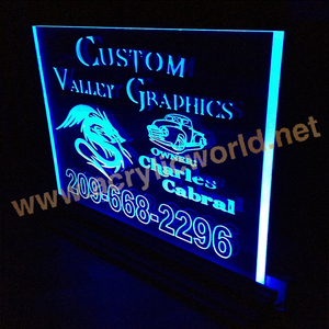 Laser engraving acrylic led sign/custom acrylic led edge lit sign/ acrylic alphabet letter sign with led light - Product Image 1