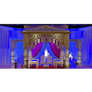 Meilleur design de mandap de mariage Bollywood, magnifique mandap Bollywood pour les mariages indiens, mandap de mariage Bollywood tendance - Product Image 1