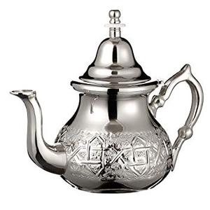 Latest Design Moroccan Tea Pot Welded Legs Handmade Serving Small Brass Silver Plated <b>Teapot</b> Hand Carved - Product Image 1