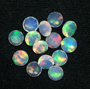 Haute qualité 7mm éthiopien opale pierre précieuse AAA naturel traité thermiquement à facettes bijoux en vrac faisant l'approvisionnement en vrac certifié IGI - Product Image 1