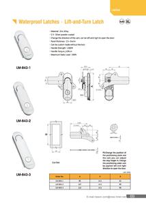 Boîte de commande électrique LM-843-3, coffret de commande, poignée pivotante, panneau de verrouillage - Product Image 4